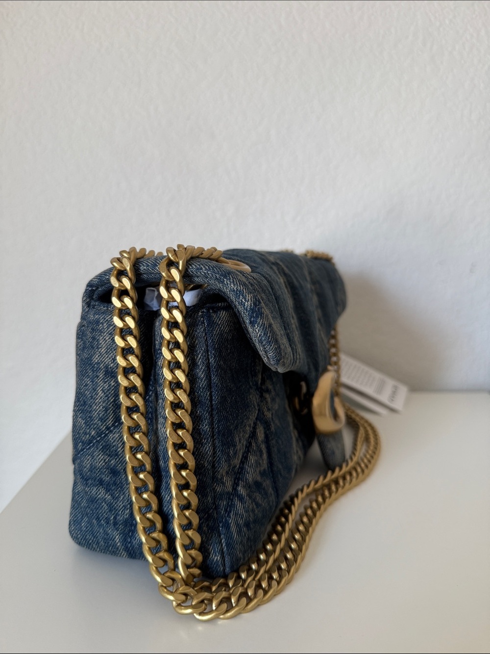 NWT 🌷Coach Tabby Quilted Denim Convertible Shoulder Bag 26 cm - Picture 4 of 14